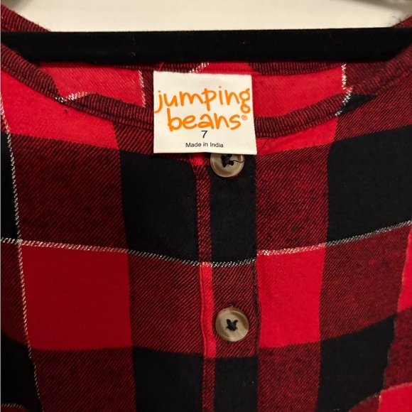 Jumping Beans girl’s plaid flannel dress - Picture 3 of 4